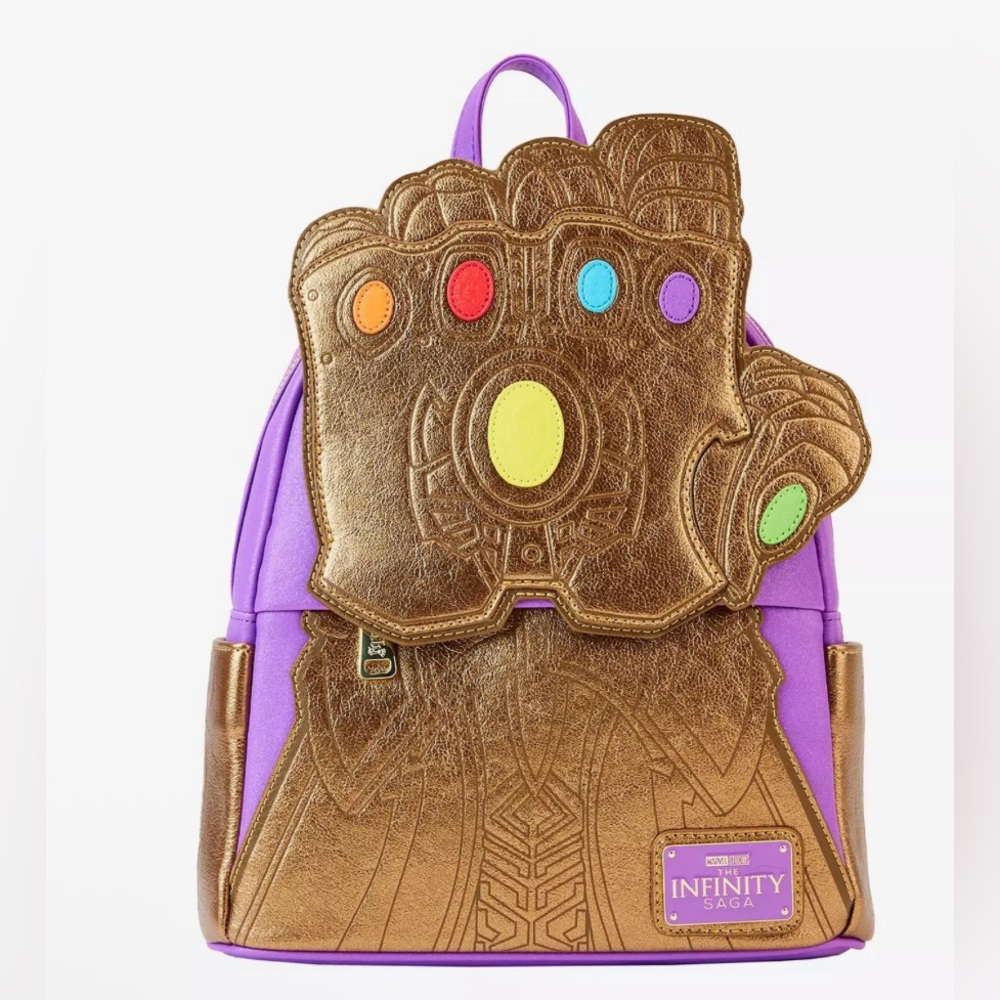 Loungefly Marvel The Infinity Saga Thanos Gauntlet Mini Backpack